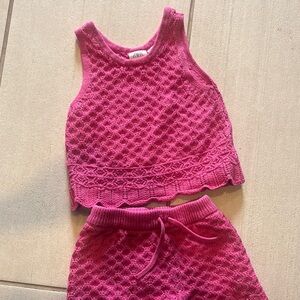 Zara Fuchsia Knit Top